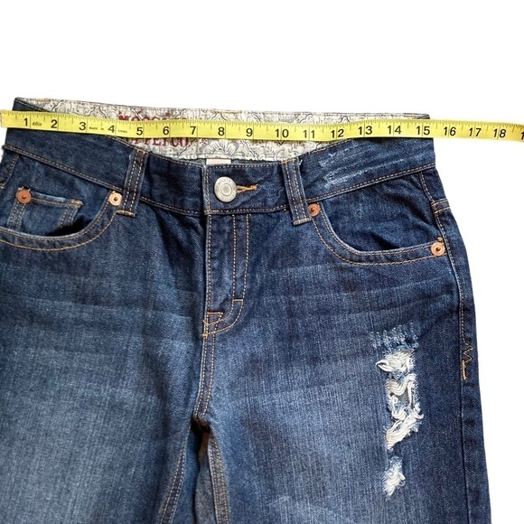 MOSSIMO SUPPLY CO. Distressed Boyfriend Jeans Blue Size 7 - Picture 8 of 13